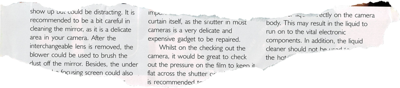 Ripped Magazine Paper