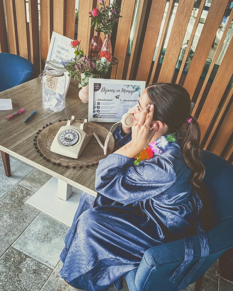 Teléfono Audiolibro en una celebración